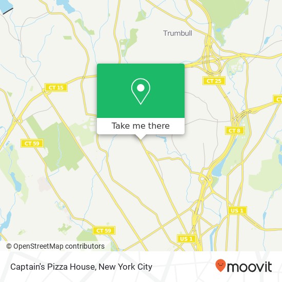 Mapa de Captain's Pizza House