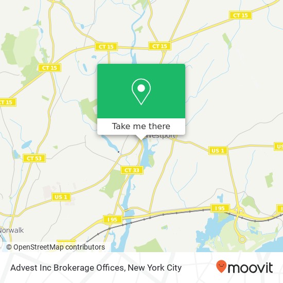 Advest Inc Brokerage Offices map