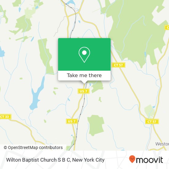 Wilton Baptist Church S B C map