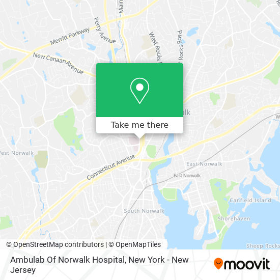 Mapa de Ambulab Of Norwalk Hospital