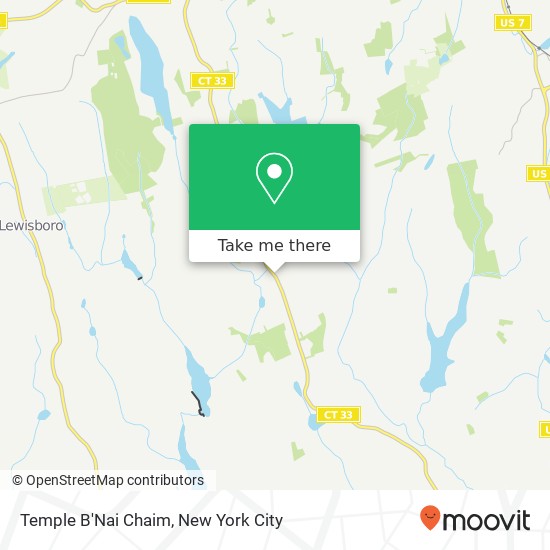 Temple B'Nai Chaim map