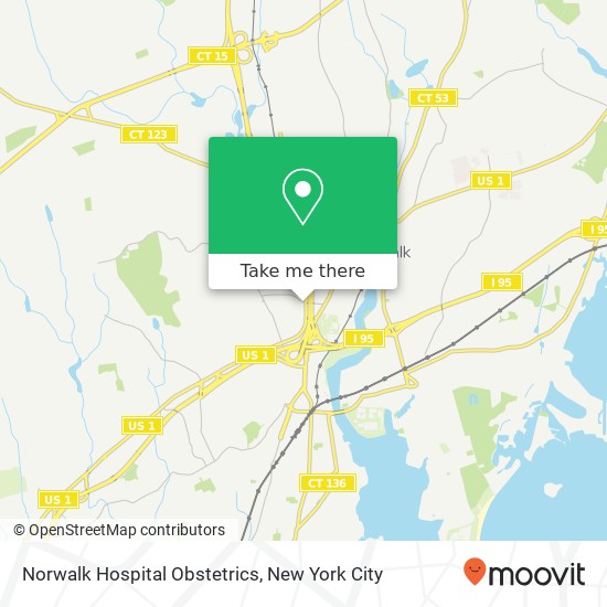 Mapa de Norwalk Hospital Obstetrics