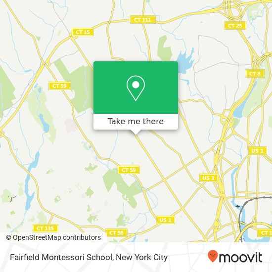 Mapa de Fairfield Montessori School