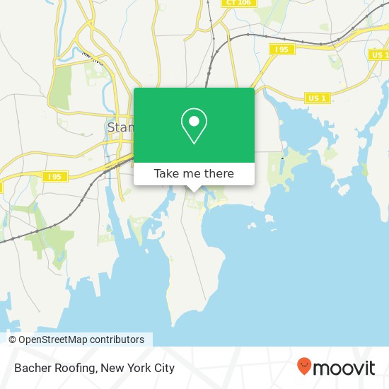 Bacher Roofing map