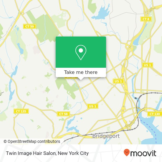Mapa de Twin Image Hair Salon