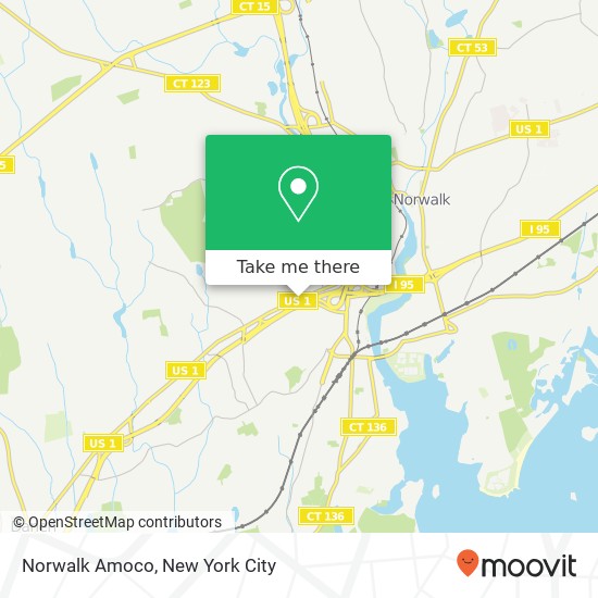 Norwalk Amoco map