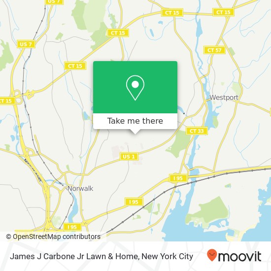 Mapa de James J Carbone Jr Lawn & Home
