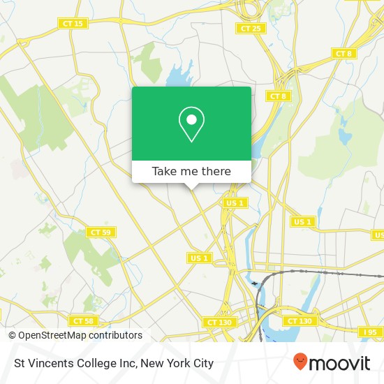 Mapa de St Vincents College Inc
