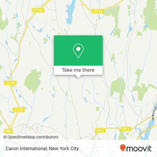 Caron International map