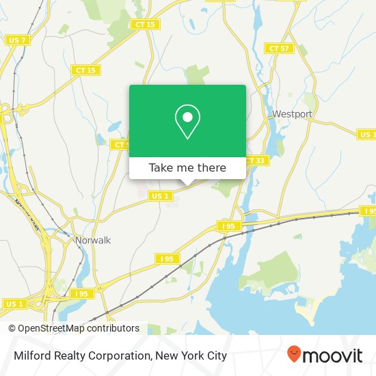 Milford Realty Corporation map