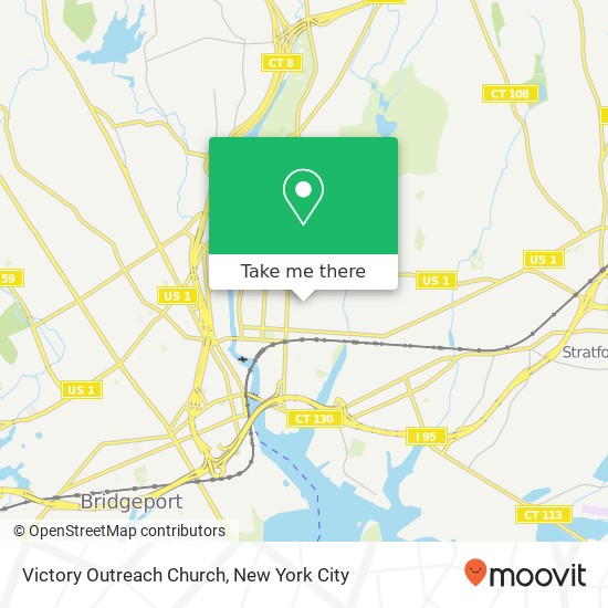 Victory Outreach Church map