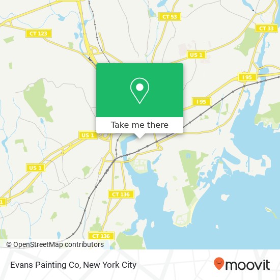 Mapa de Evans Painting Co