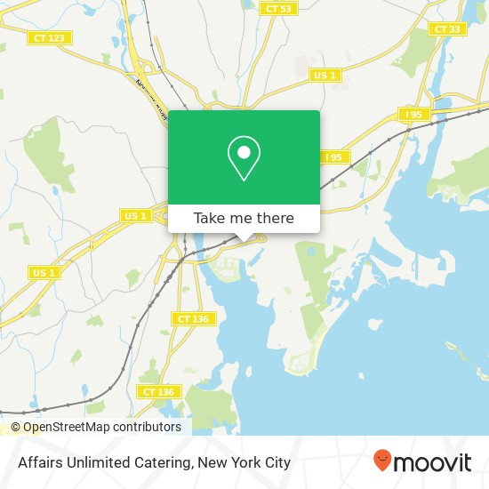 Affairs Unlimited Catering map