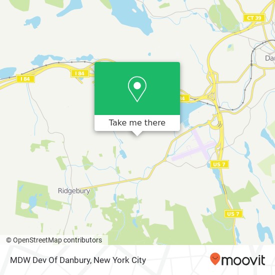 MDW Dev Of Danbury map