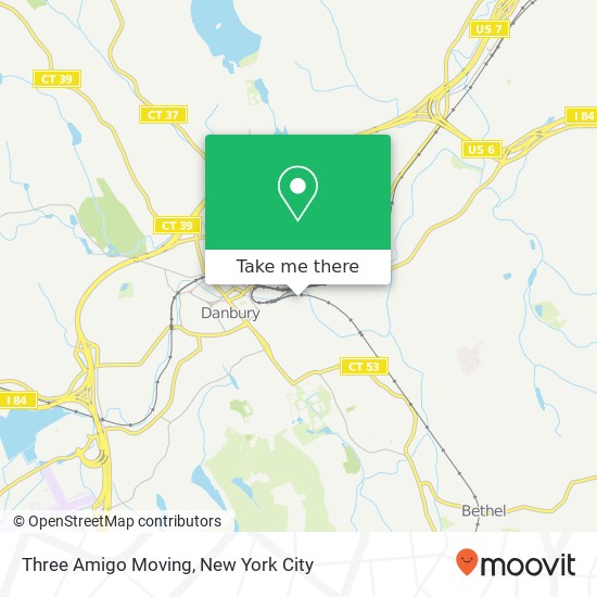 Three Amigo Moving map