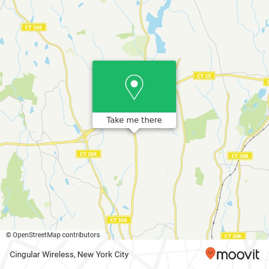 Cingular Wireless map