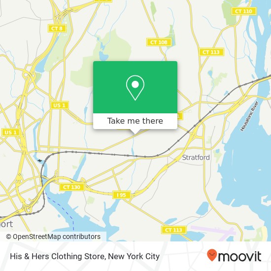 His & Hers Clothing Store map