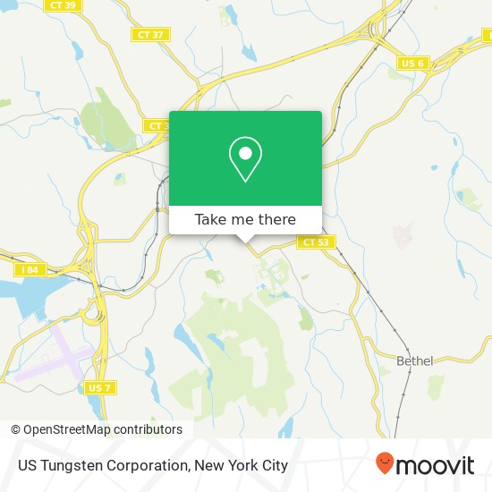 US Tungsten Corporation map