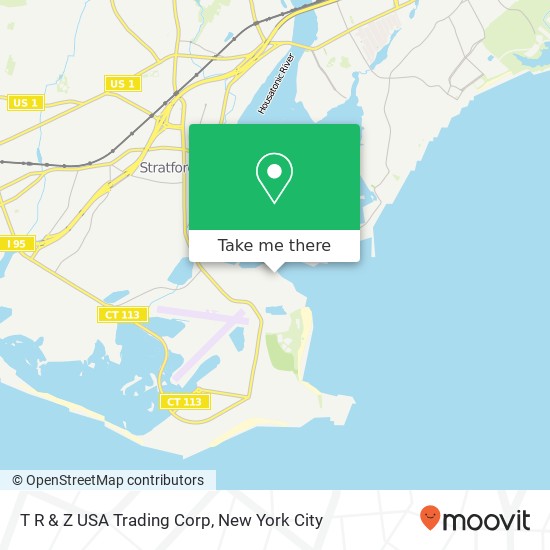 T R & Z USA Trading Corp map