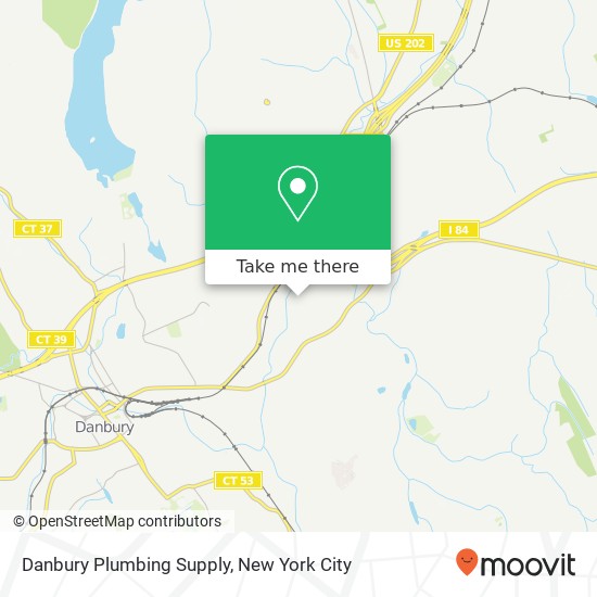 Danbury Plumbing Supply map