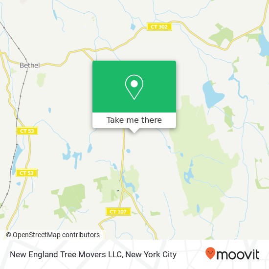 Mapa de New England Tree Movers LLC