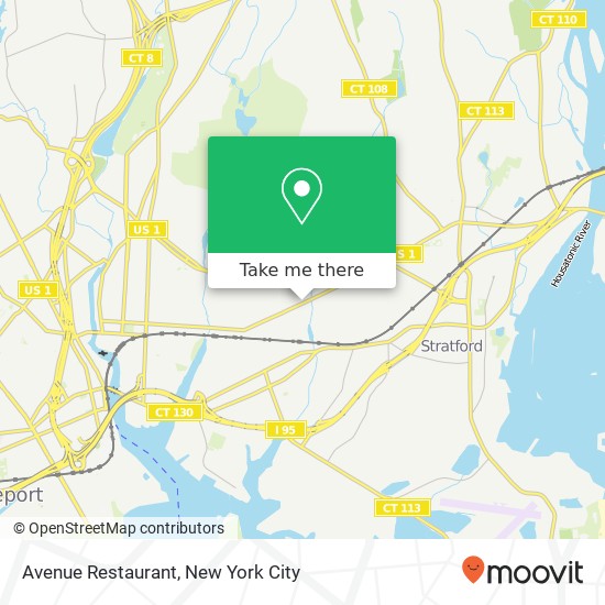 Avenue Restaurant map