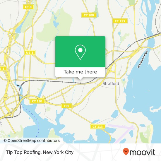 Tip Top Roofing map