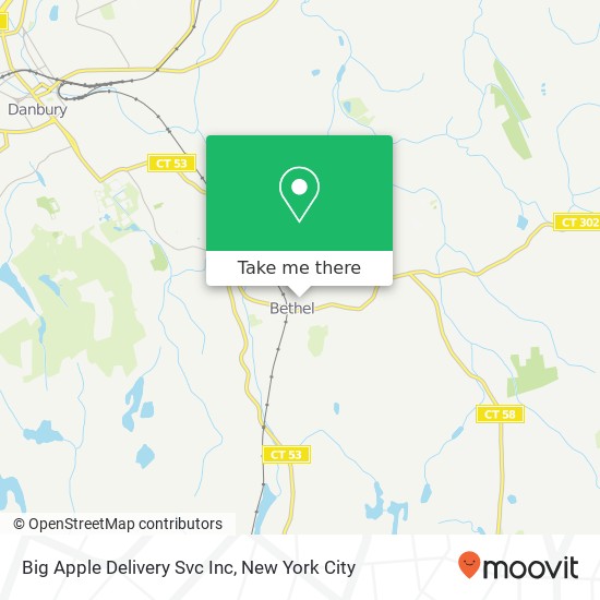 Mapa de Big Apple Delivery Svc Inc