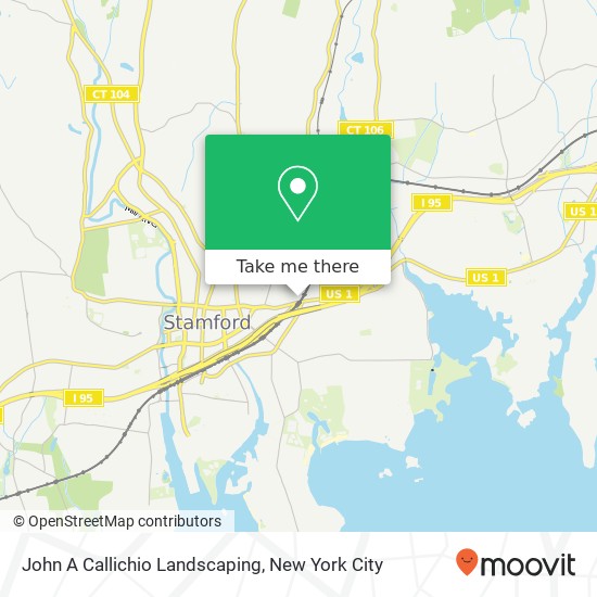 John A Callichio Landscaping map