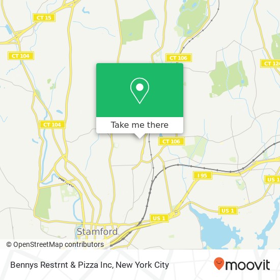 Mapa de Bennys Restrnt & Pizza Inc
