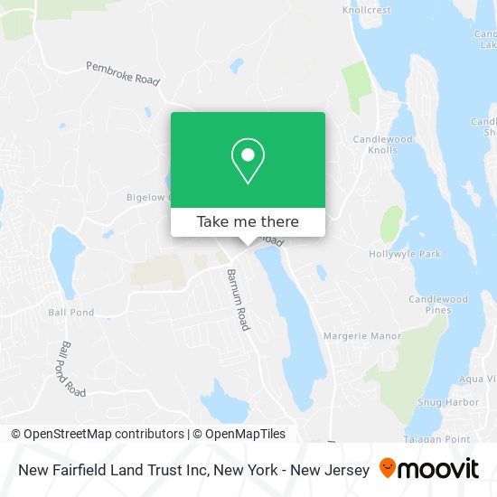 New Fairfield Land Trust Inc map