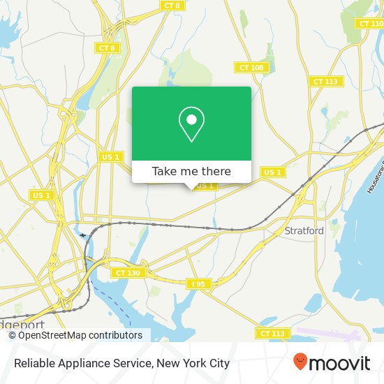 Mapa de Reliable Appliance Service