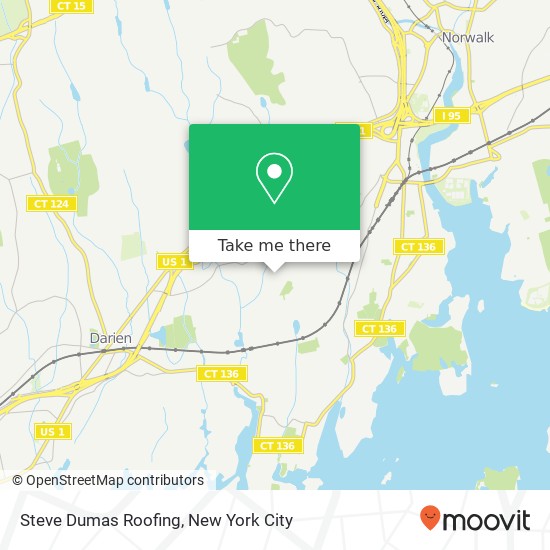 Steve Dumas Roofing map