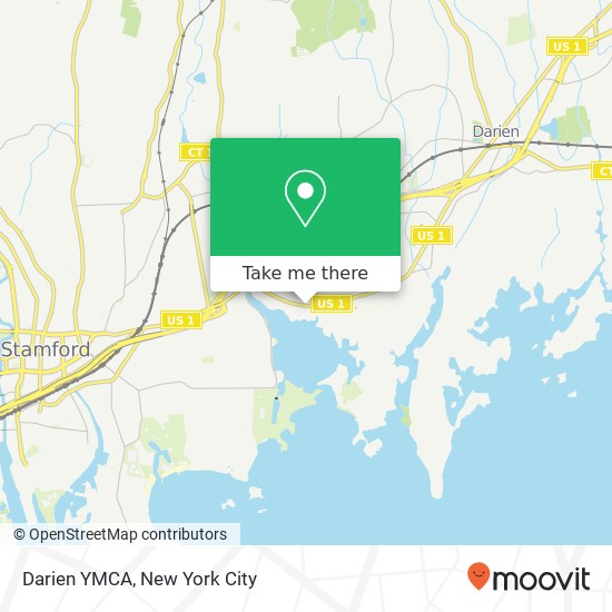 Darien YMCA map