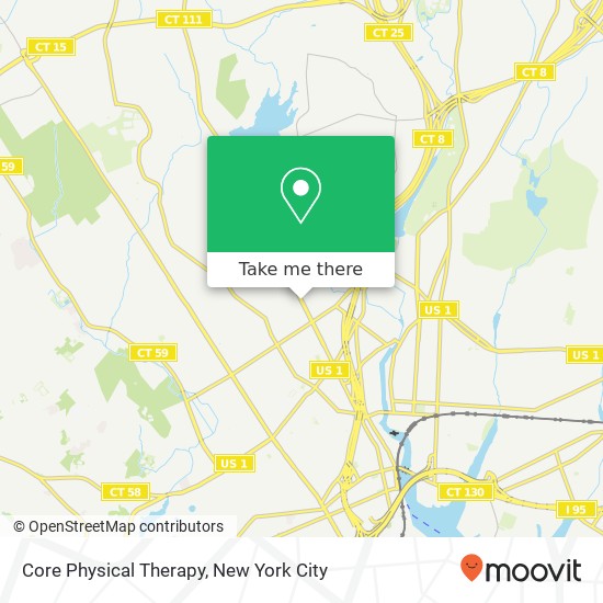 Mapa de Core Physical Therapy