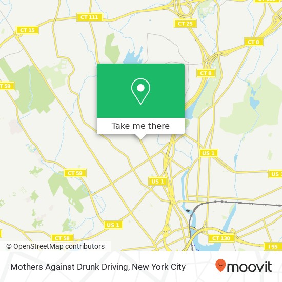 Mapa de Mothers Against Drunk Driving