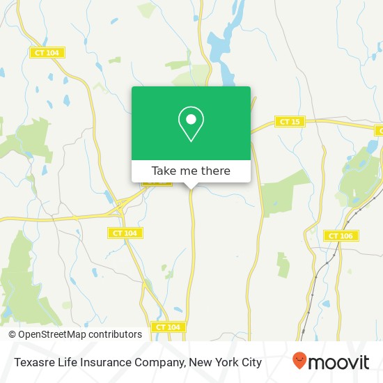 Texasre Life Insurance Company map