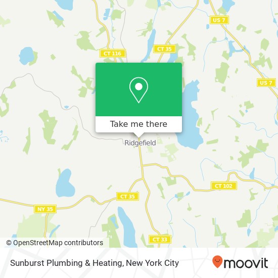 Sunburst Plumbing & Heating map