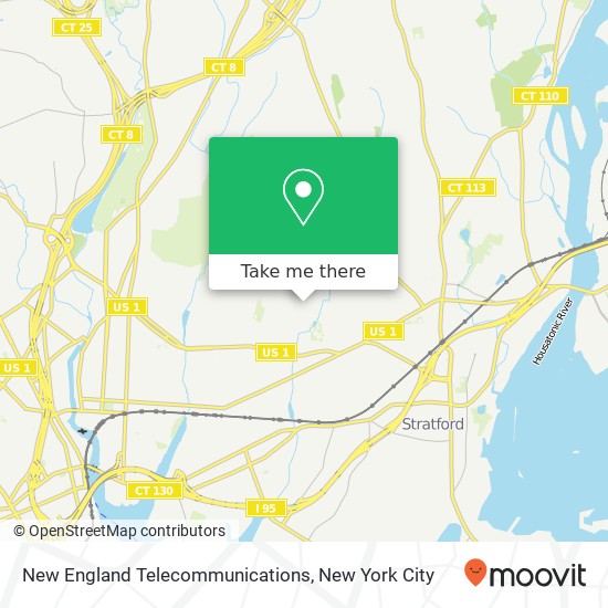 New England Telecommunications map