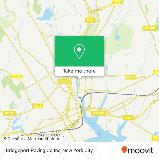 Mapa de Bridgeport Paving Co Inc