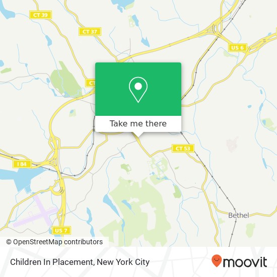 Children In Placement map