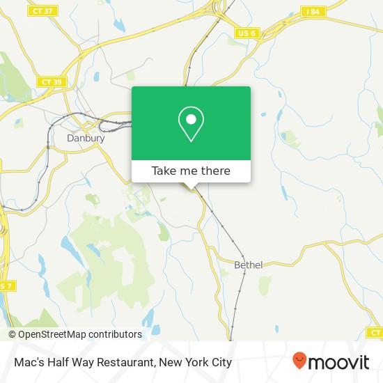 Mapa de Mac's Half Way Restaurant