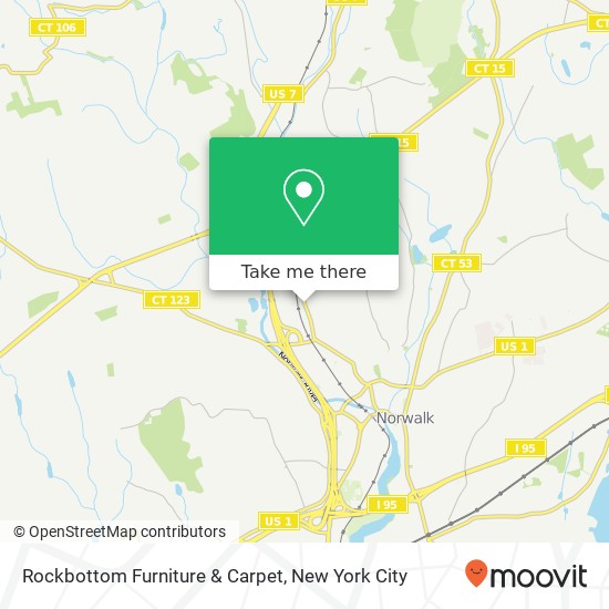 Rockbottom Furniture & Carpet map