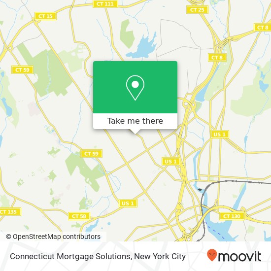 Mapa de Connecticut Mortgage Solutions