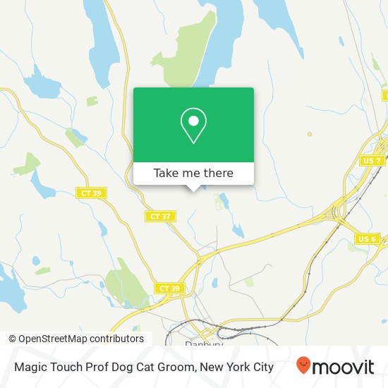 Mapa de Magic Touch Prof Dog Cat Groom