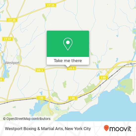 Westport Boxing & Martial Arts map