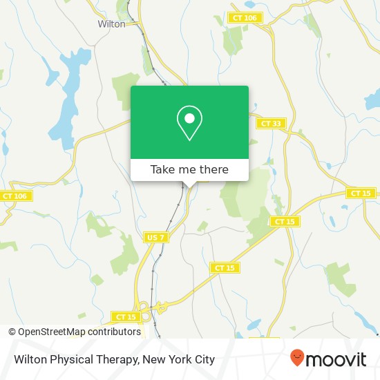 Wilton Physical Therapy map