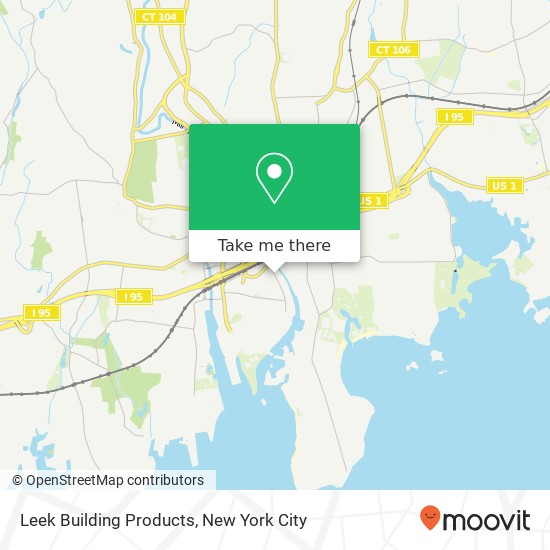 Leek Building Products map