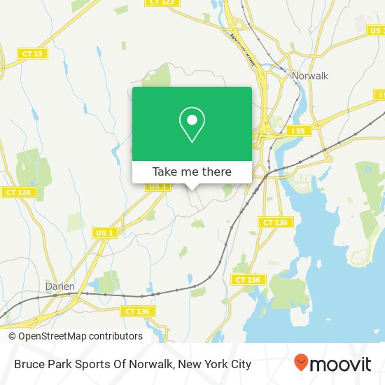 Mapa de Bruce Park Sports Of Norwalk