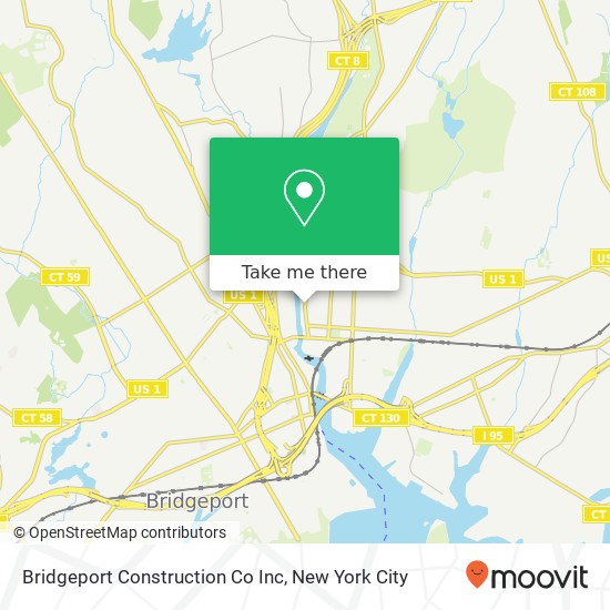 Bridgeport Construction Co Inc map